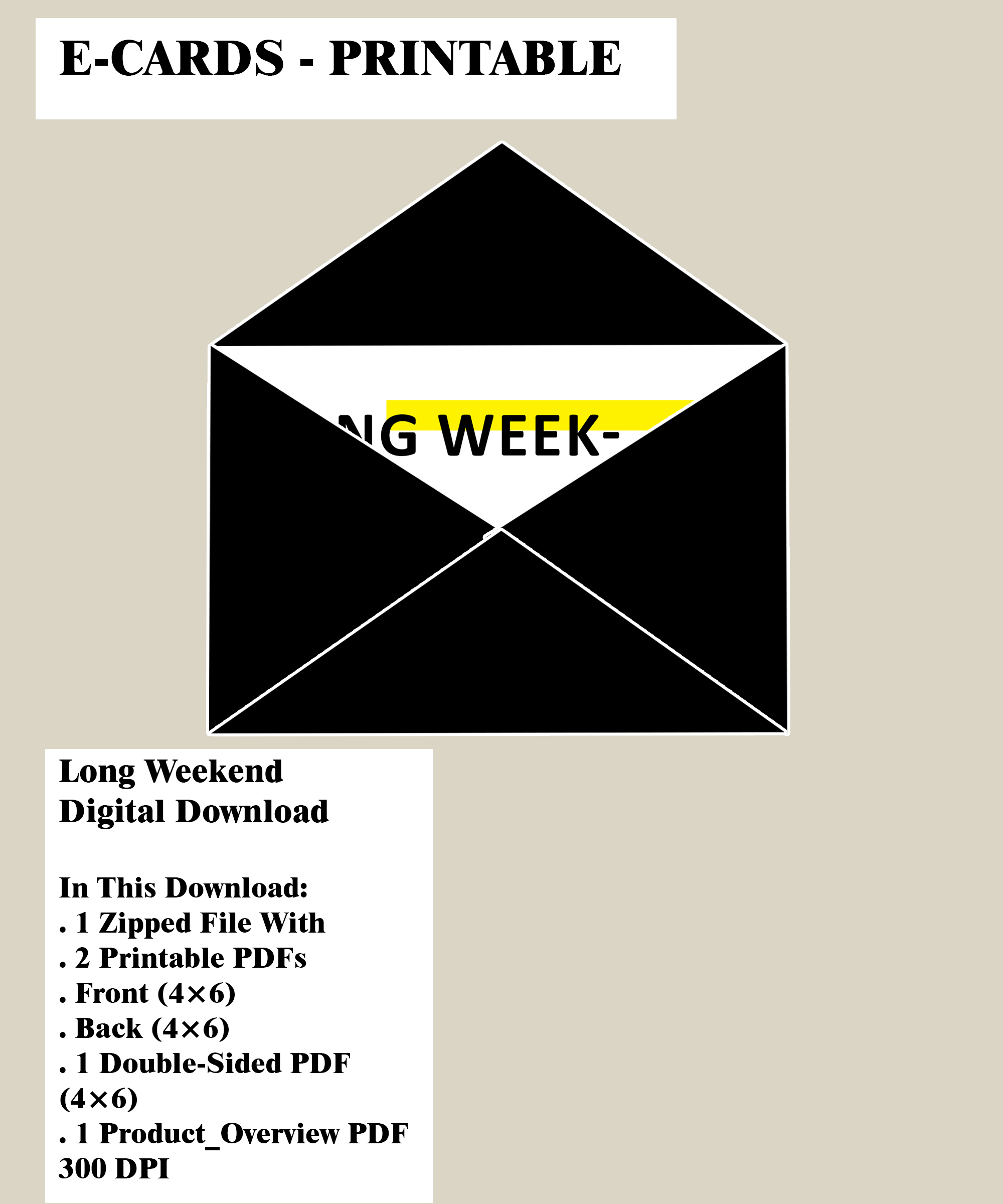 Long Weekend Digital E‑Card Preview